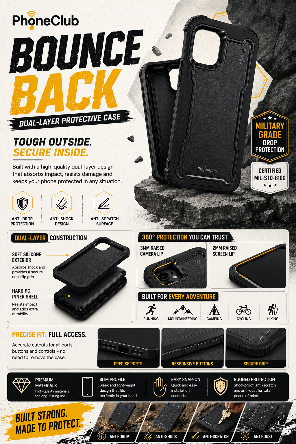 Bounce Back: High-Quality Dual Layer Phone Case