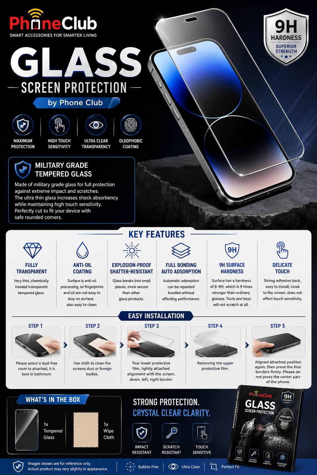 Phone Tempered Glass Screen Protector