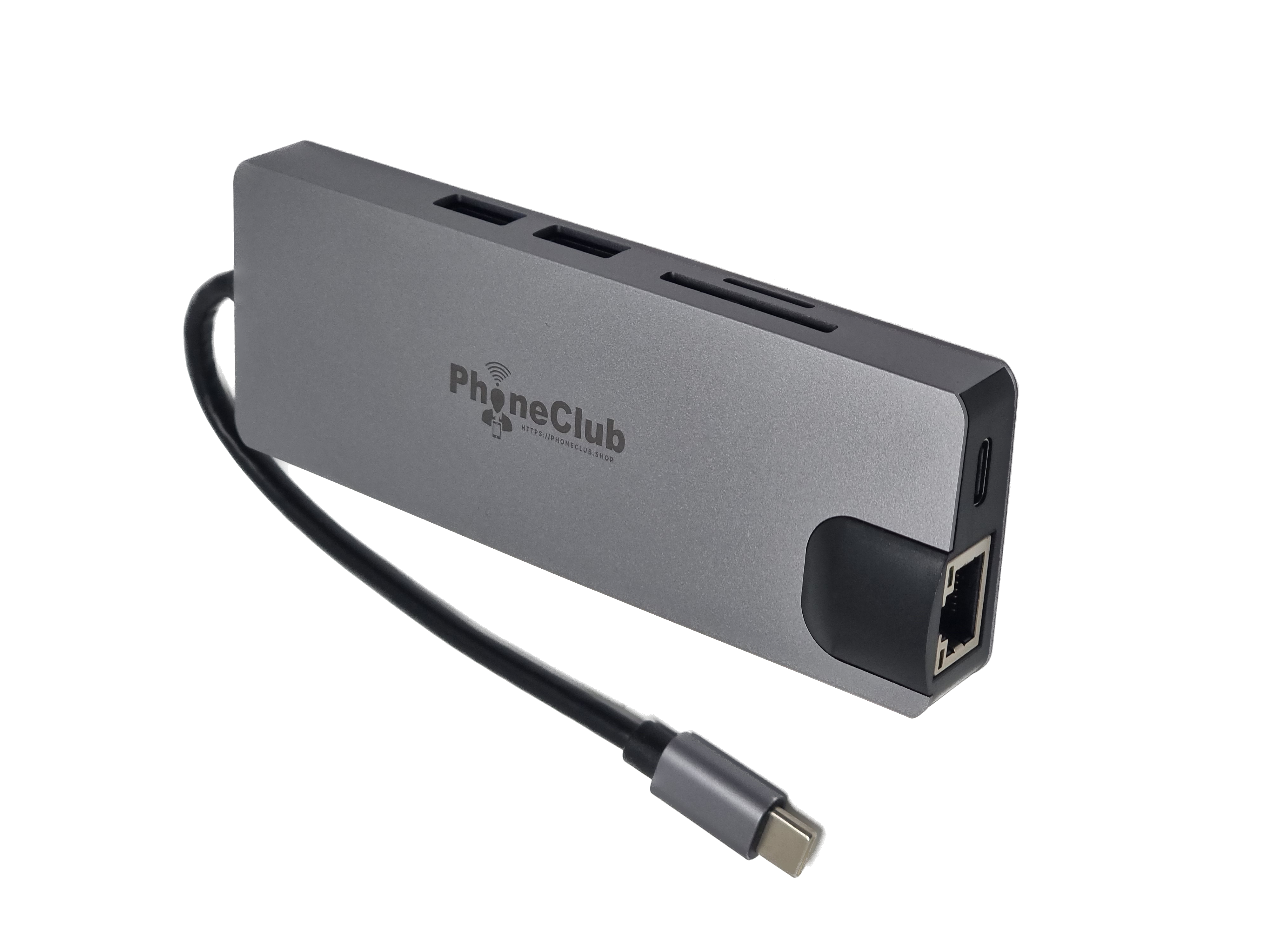 Phone Club 8 Port 8 in 1 Type-C Docking Adapter