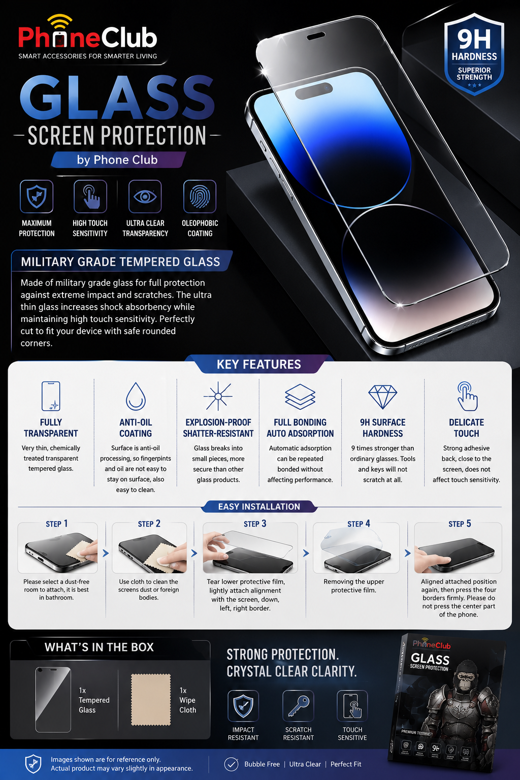 Phone Tempered Glass Screen Protector