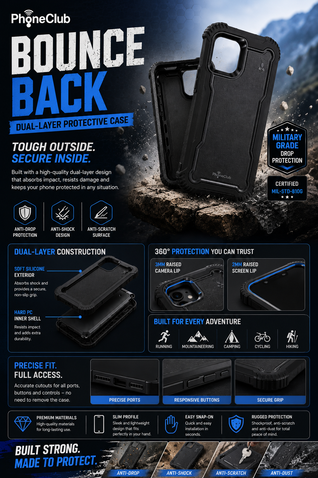 Bounce Back: High-Quality Dual Layer Phone Case