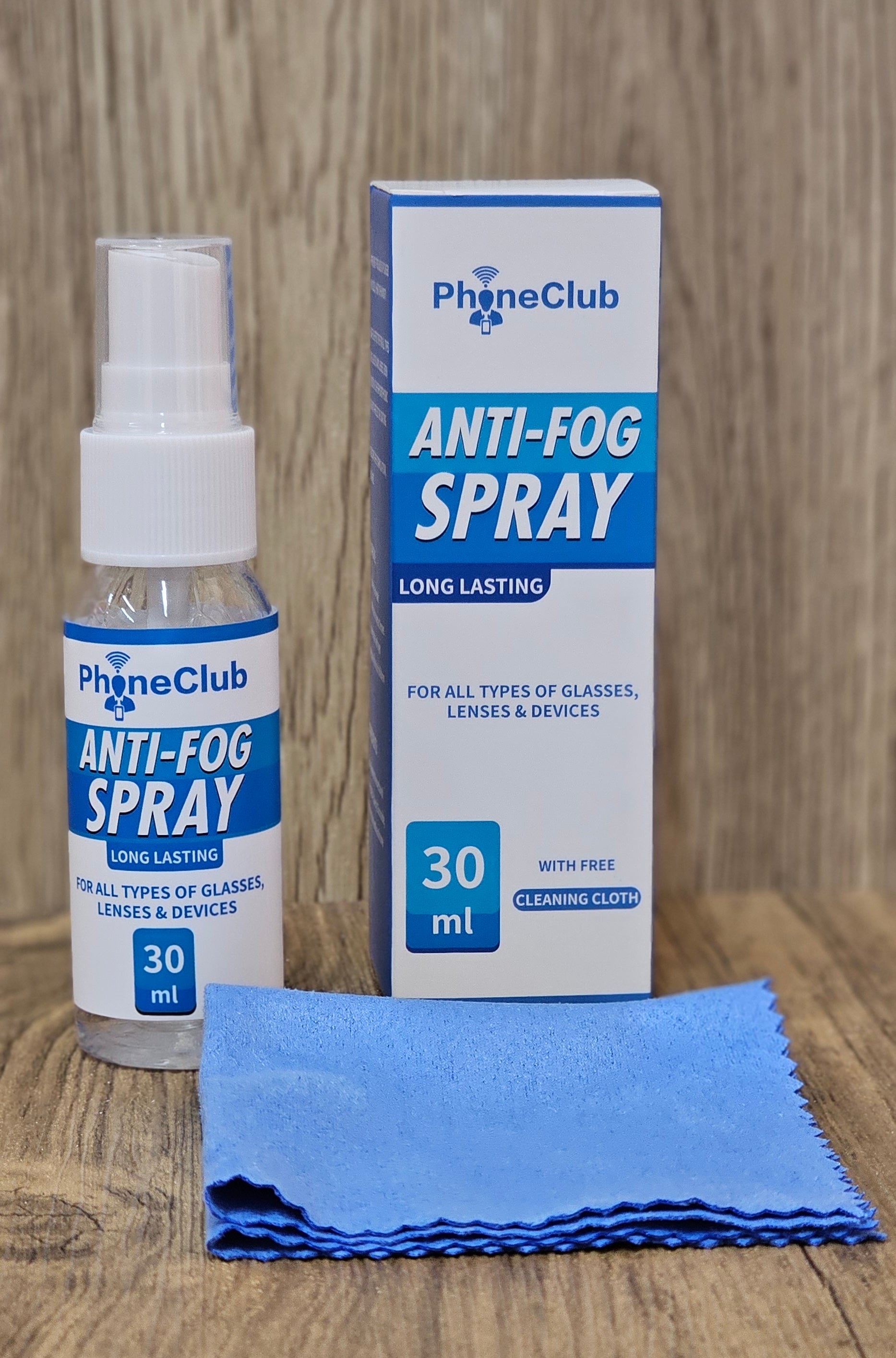 Phone Club 30ml Eyeglasses Anti-Fog Cleaning Spray