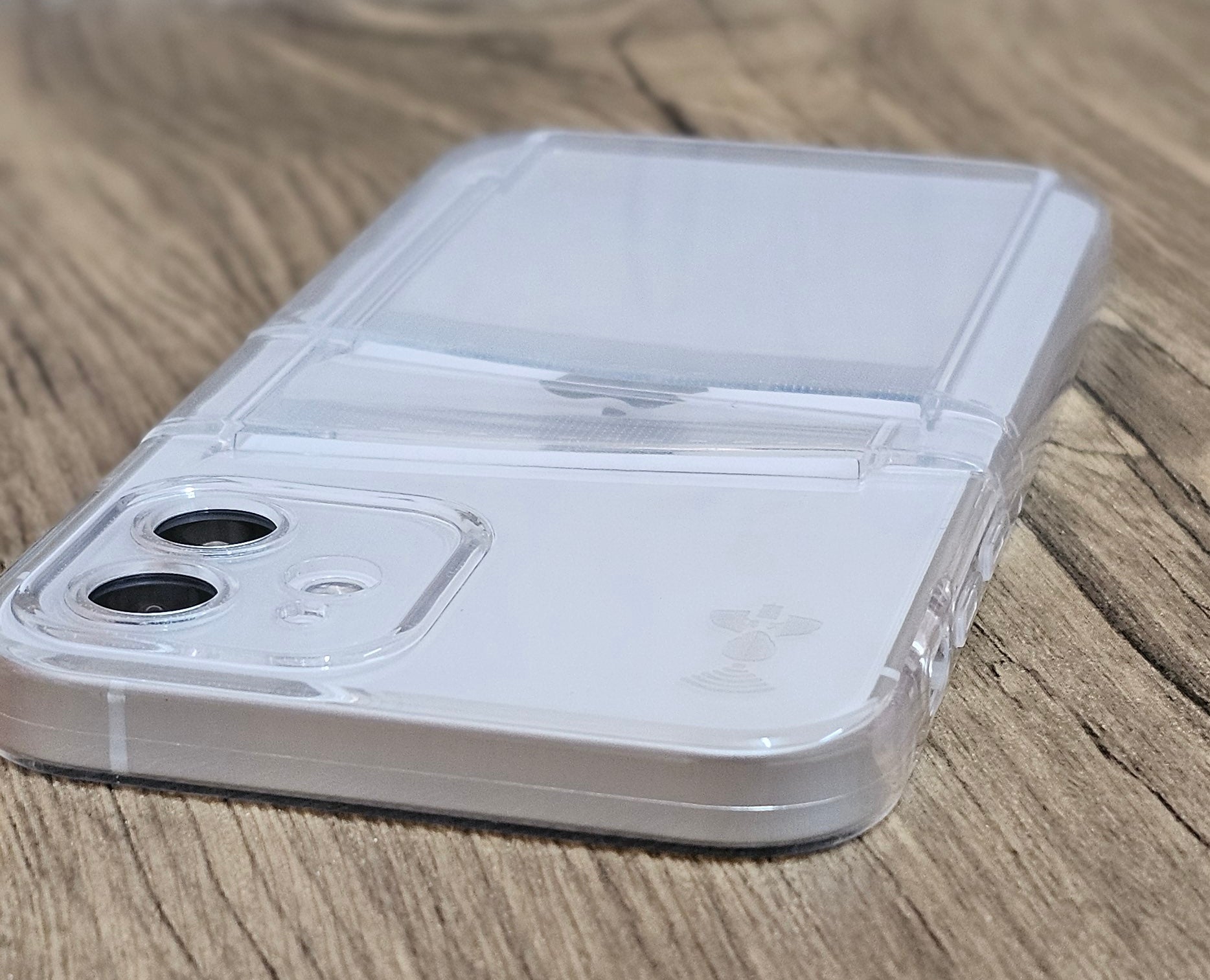 Card Back: Clear Case with Dual Card Holder Slots