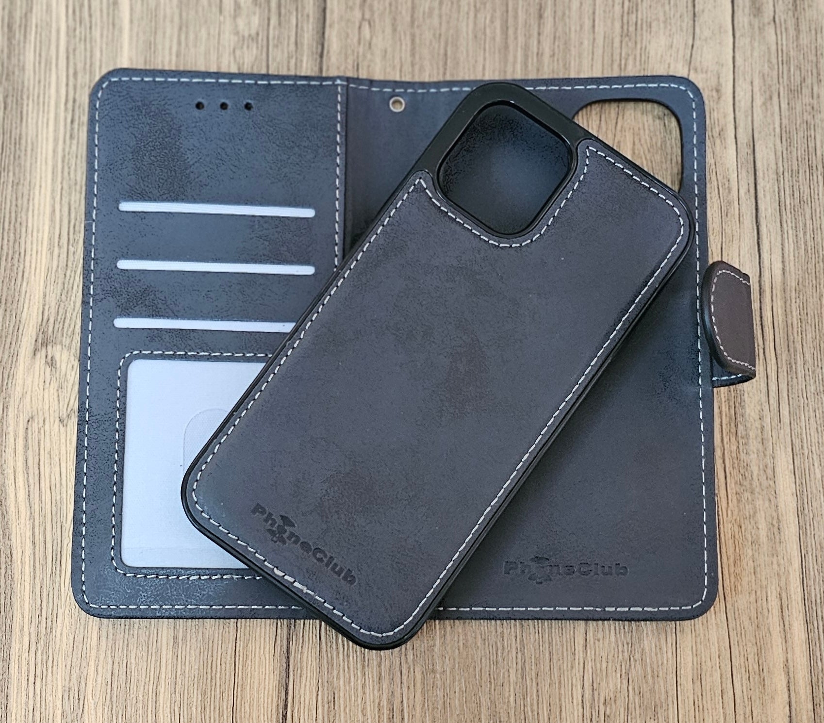 Snap Back by Phone Club: 2-Piece Magnetic Premium Phone Protection Wallet
