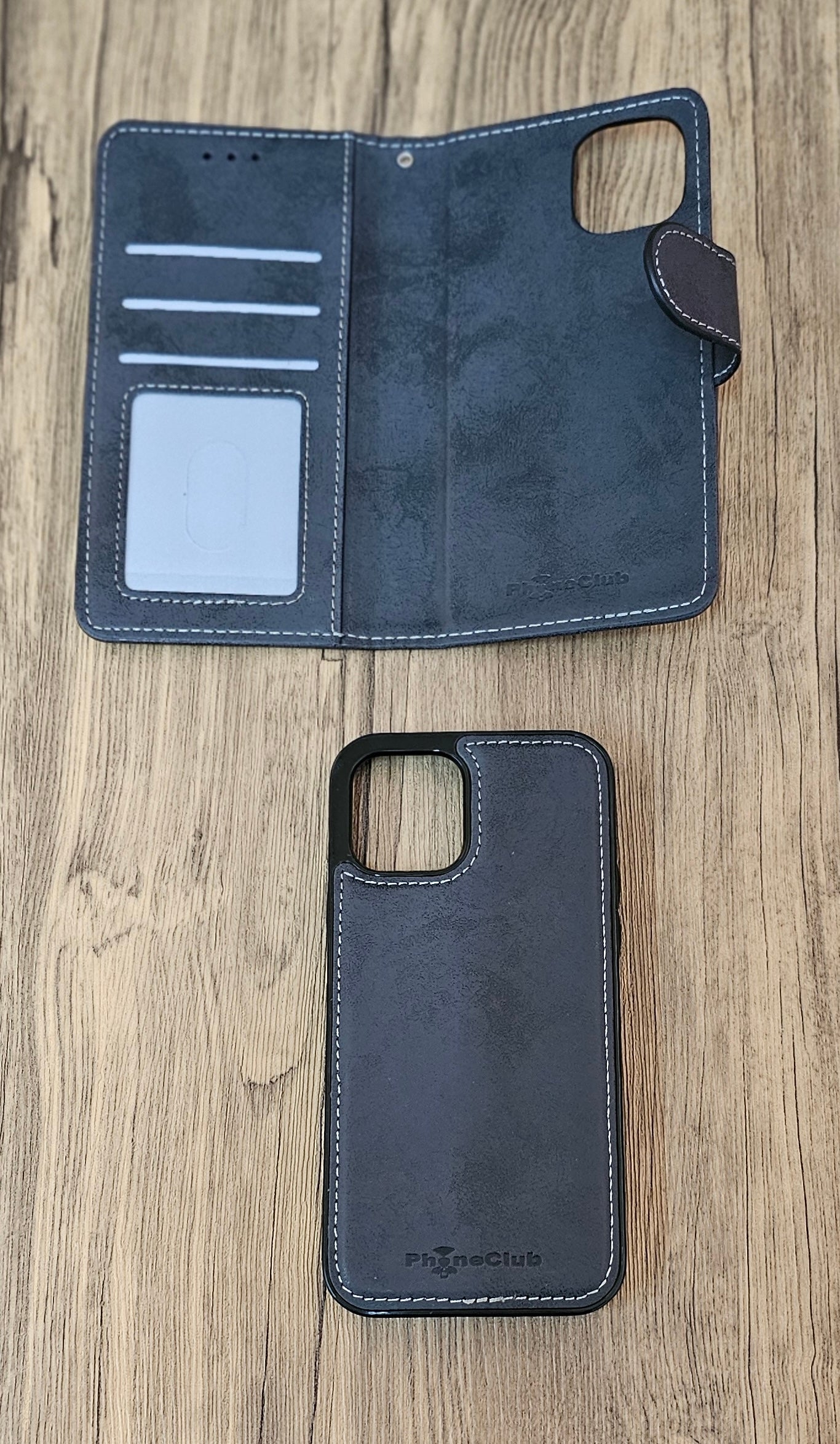 Snap Back by Phone Club: 2-Piece Magnetic Premium Phone Protection Wallet
