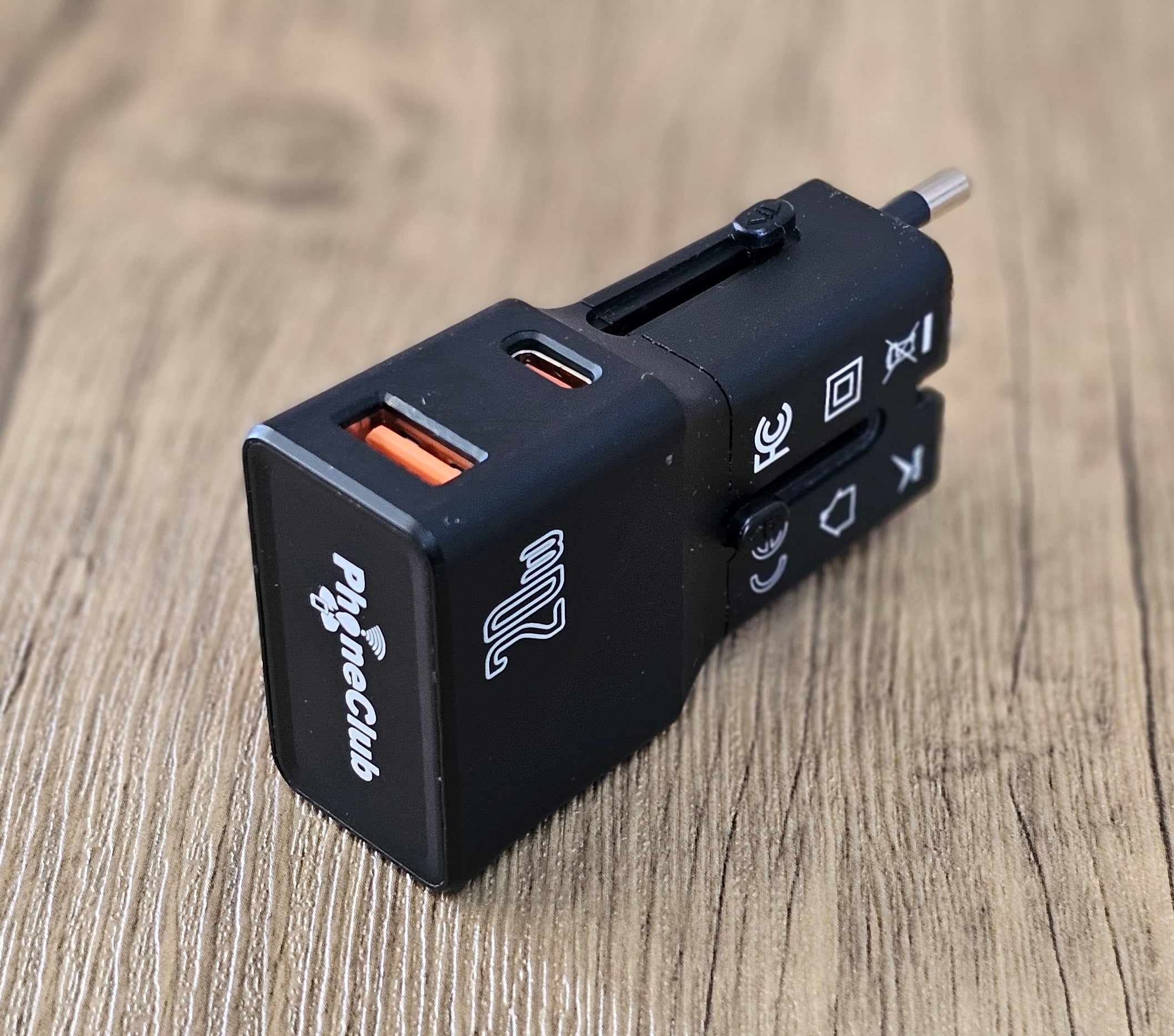 Phone Club 20W Dual Mini World Wide Travel Adapter