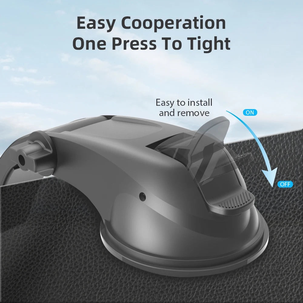 Phone Club 15W Fast Wireless Charger Car Phone Holder