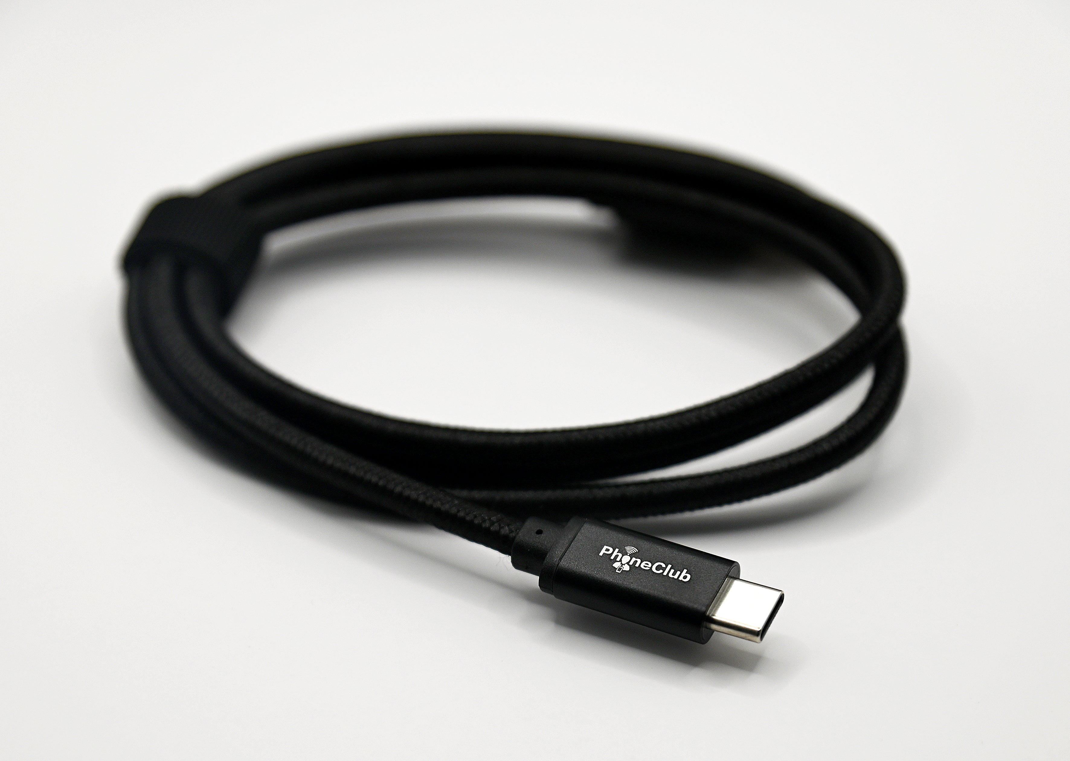 PHONE CLUB 1M (3.3ft) Nylon Braided USB-A to USB-C Cable