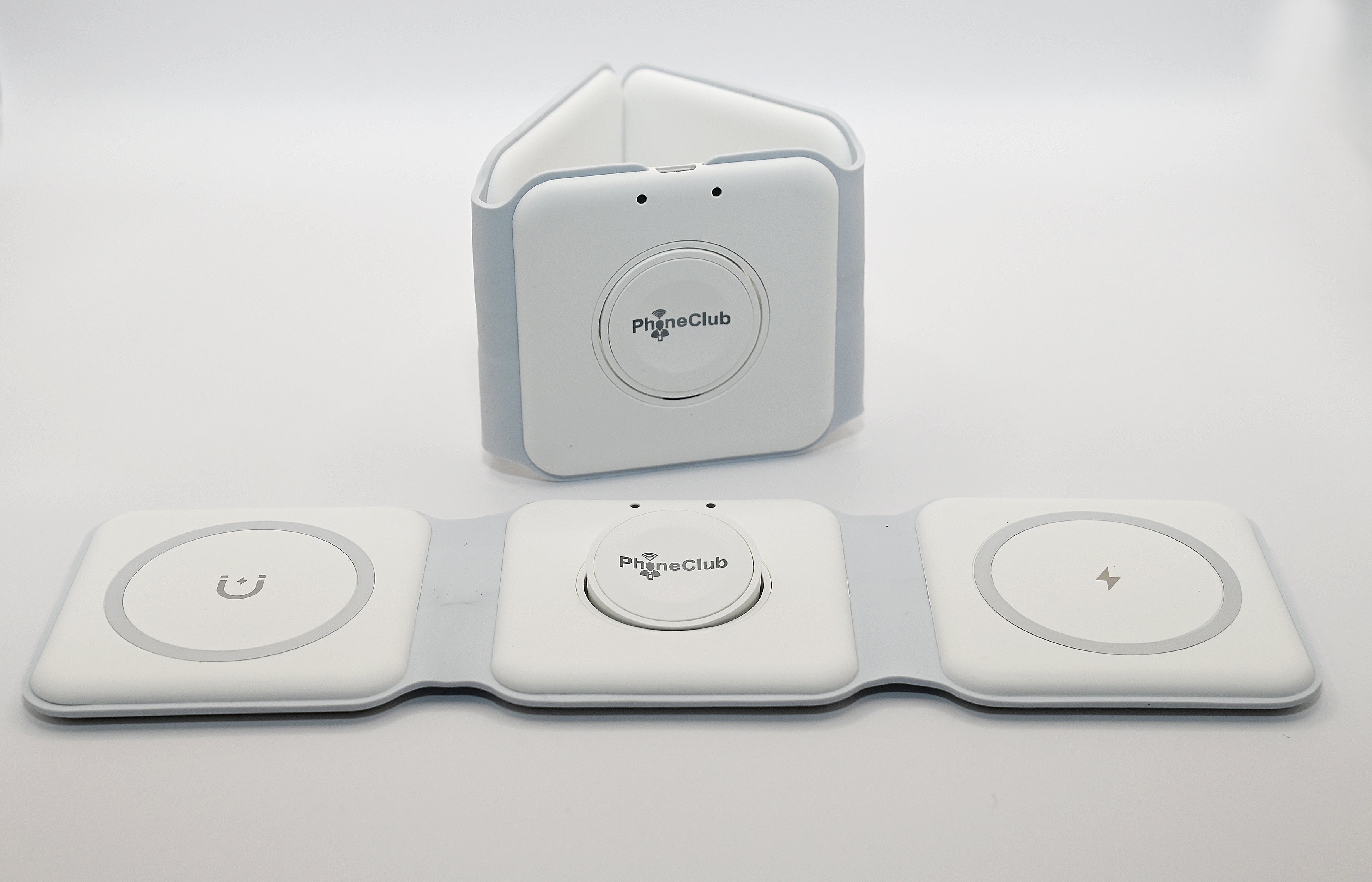 Introducing the Phone Club Foldable 15W Magnetic Wireless Charger: Your Ultimate 3-in-1 Charging Solution!