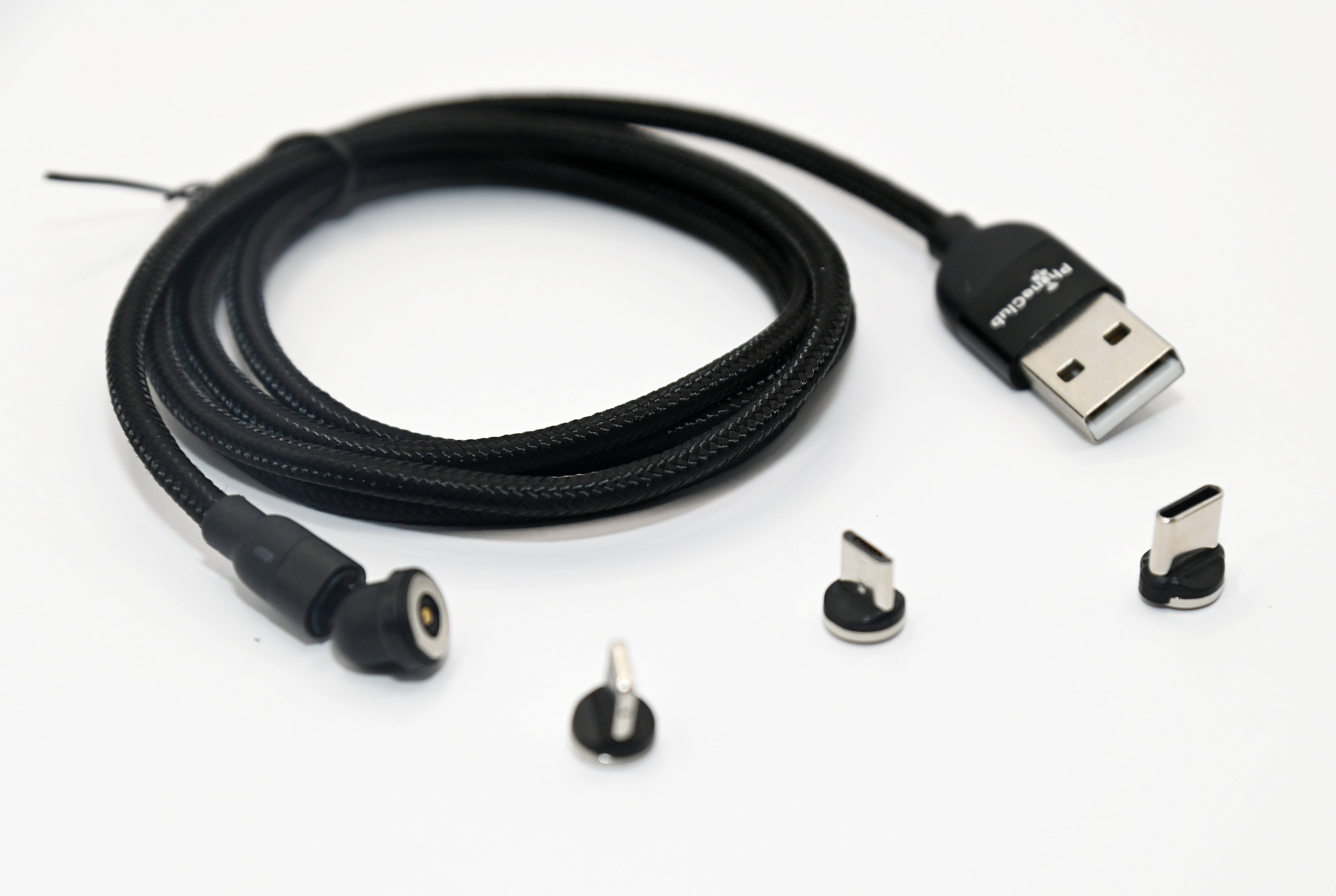 Phone Club 540-Degree Rotation 3-in-1 Magnetic Charger Cable!