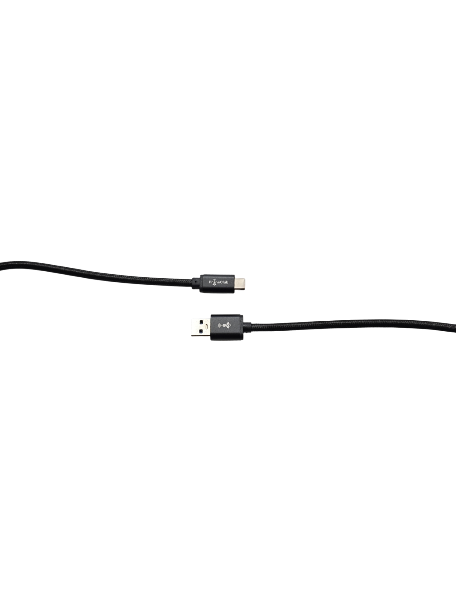 PHONE CLUB 2M (6.6ft) Nylon Braided USB-A to USB-C Cable