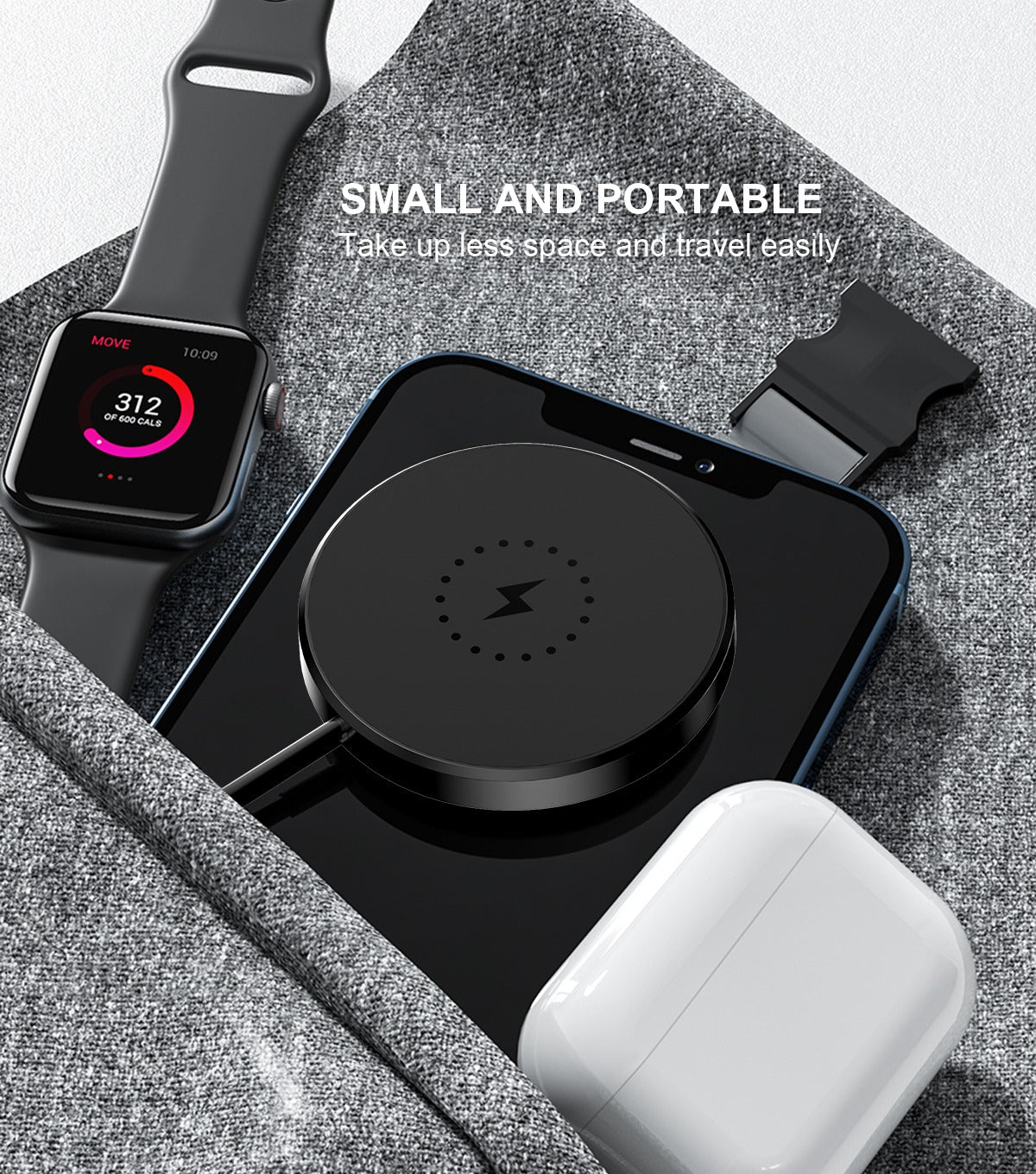 Phone Club 15W 3-in-1 Magnetic MagSafe Wireless Charger & Watch Charger