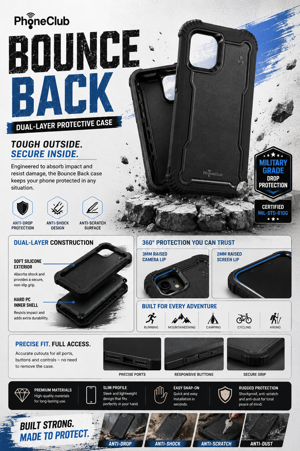 Bounce Back: High-Quality Dual Layer Phone Case