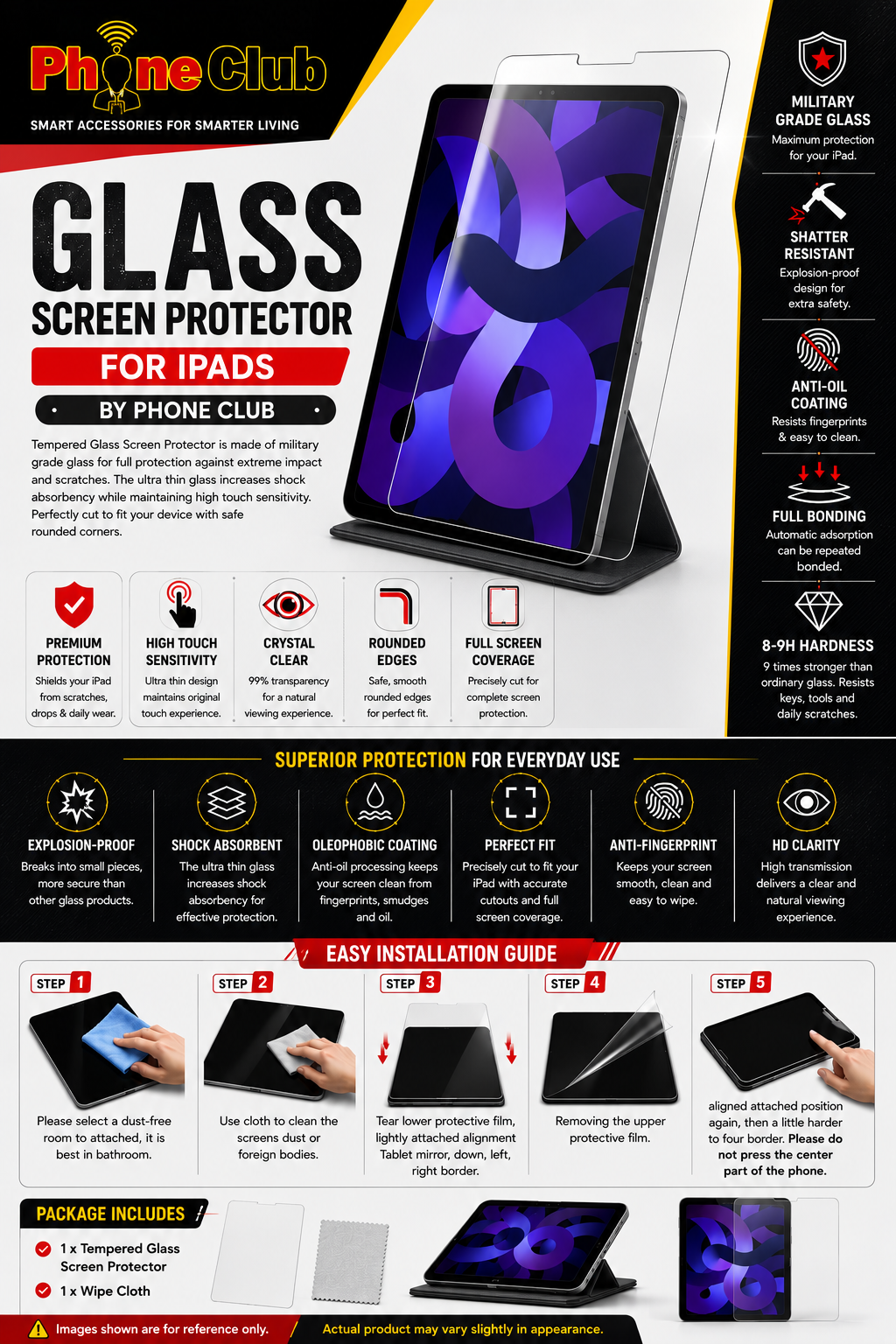 TEMPERED GLASS SCREEN PROTECTION FOR IPAD