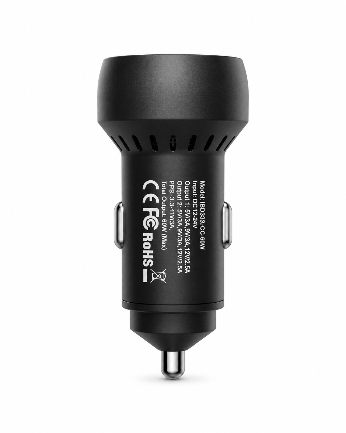 Phone Club PD QC 48W / 60W Type-C Dual Port Mini Car Charger