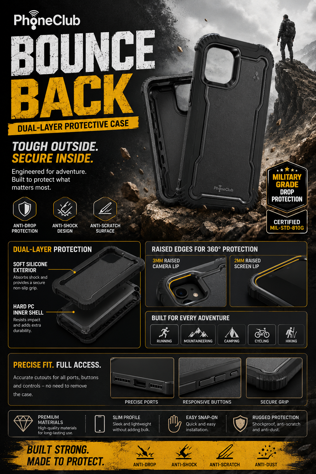 Bounce Back: High-Quality Dual Layer Phone Case