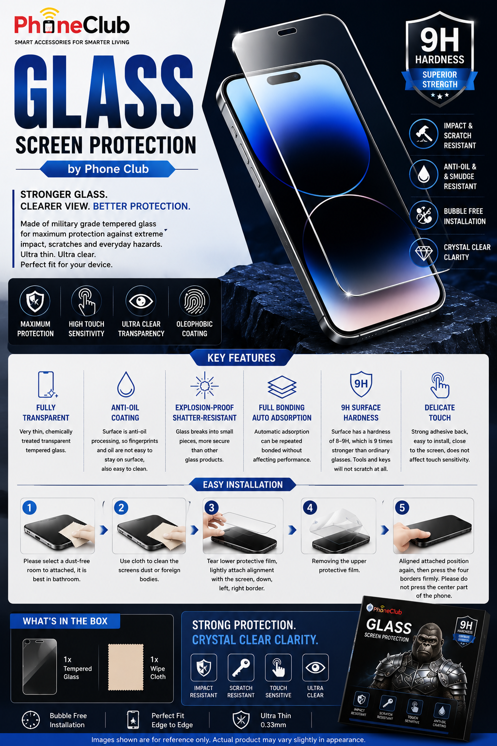 Phone Tempered Glass Screen Protector